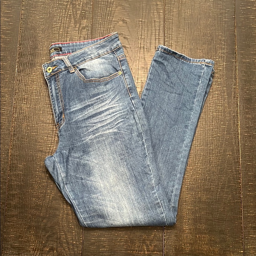 L&B Blue Straight Leg Jeans with Natural Fading